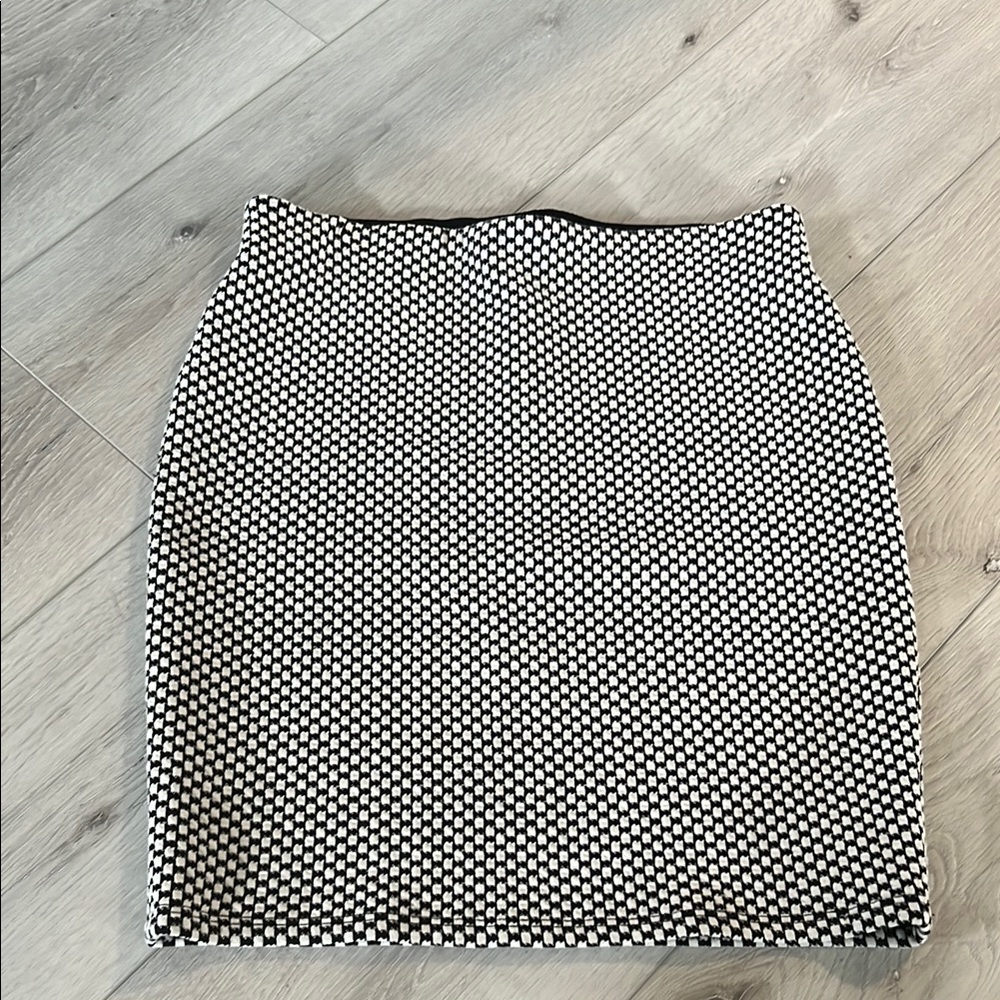 LOFT Black Textured Skirt